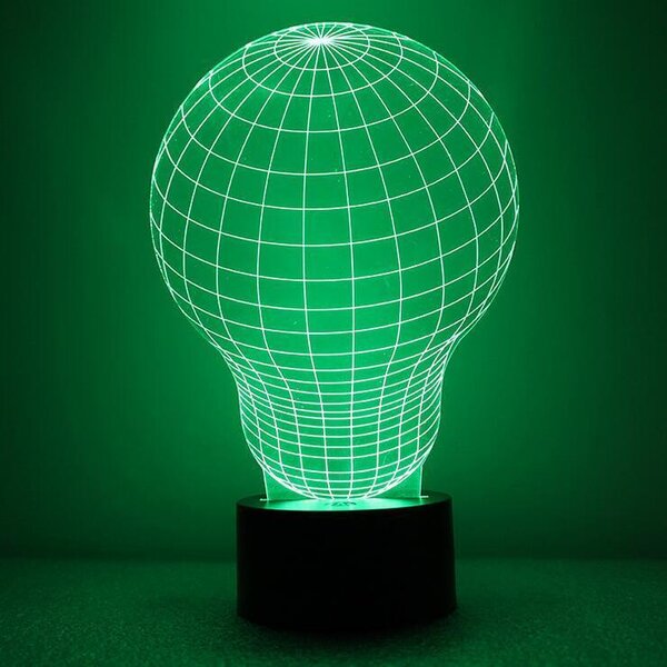 Beling 3D lampa, Žiarovka, 7 farebná S336