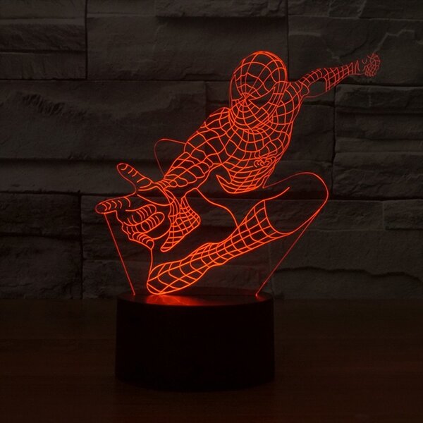 Beling 3D lampa, Spider Man 2, 7 farebná S310