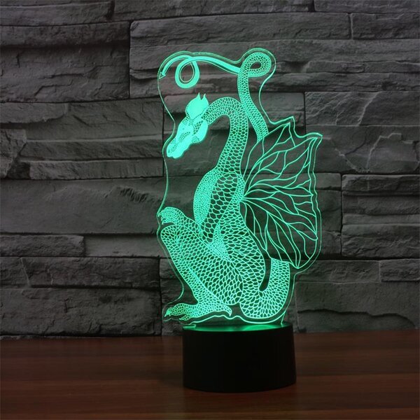 Beling 3D lampa, Drak 2, 7 farebná S303