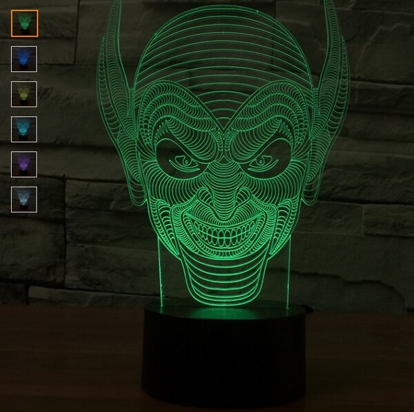 Beling 3D lampa, Goblin, 7 farebná S309
