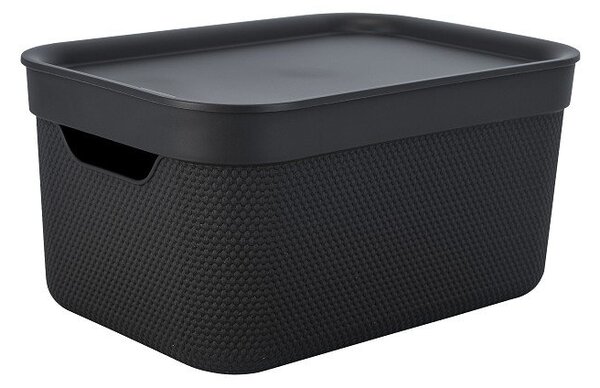 Plastový úložný box s vekom Deco - Rotho