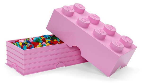Svetloružový úložný box LEGO®