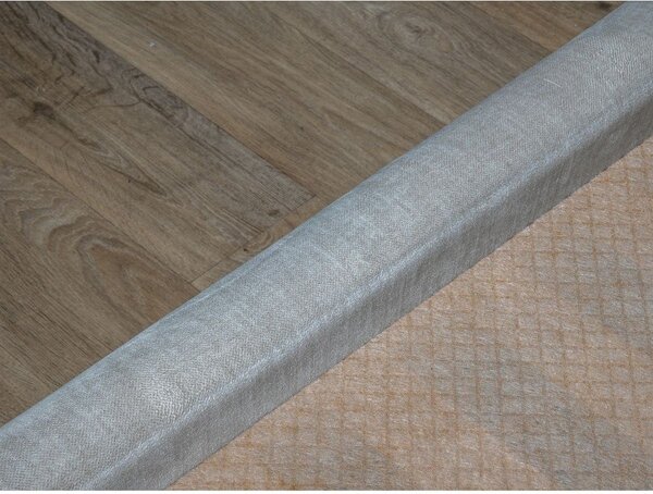 Svetlosivá čalúnená dvojlôžková posteľ s úložným priestorom s roštom 180x200 cm Jade – Bobochic Paris