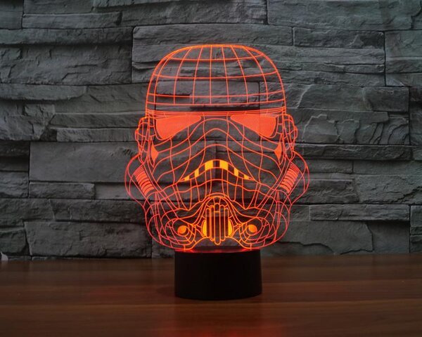 Beling 3D lampa, Storm Trooper 2, 7 farebná S290