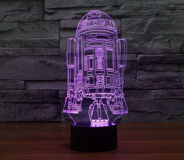 Beling 3D lampa, R2D2 model-2, 7 farebná S275