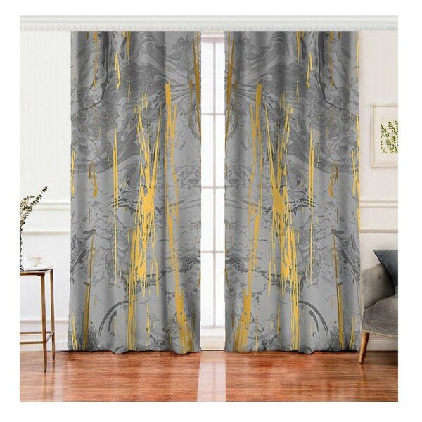 Závesy v sivo-zlatej farbe v súprave 2 ks 140x260 cm - Mila Home