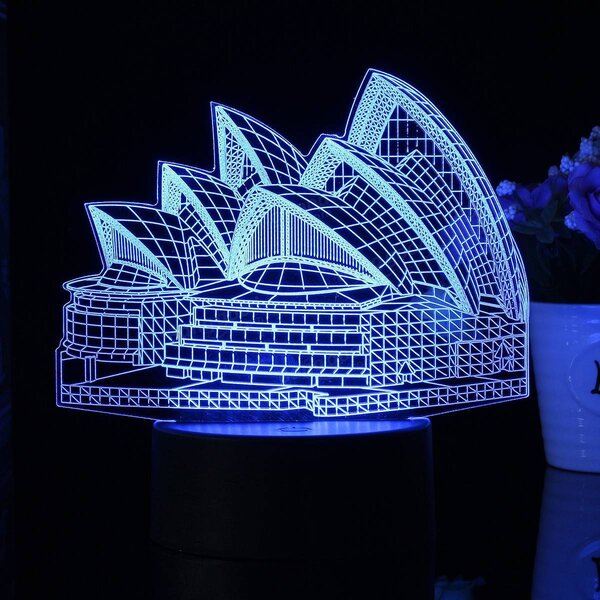 Beling 3D lampa, Sydney, 7 farebná S283