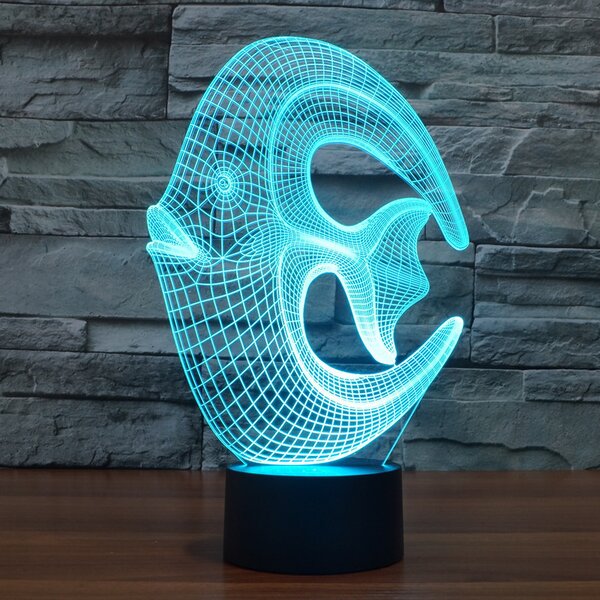 Beling 3D lampa, Korálová ryba, 7 farebná S272