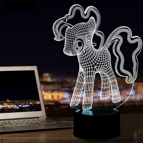 Beling 3D lampa, My Little Pony, 7 farebná S237