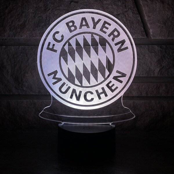 Beling 3D lampa, FC Bayern Mníchov,futbalový darček,16 farebná S191