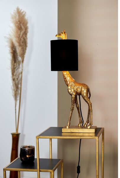 Stolová lampa v čierno-bronzovej farbe (výška 61 cm) Giraffe - Light & Living