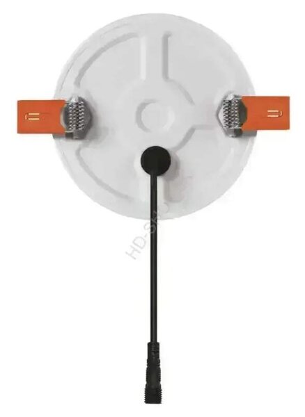 Vodeodolný LED panel VIXXO 100mm, kruhový vstavaný biely, 7,5W neut. biela, IP65 (ZV1122)