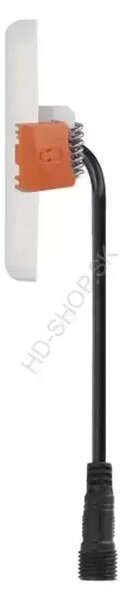 Vodeodolný LED panel VIXXO 185×185, štvorcový vstavaný biely,19W neut.b.,IP65 (ZV2152)