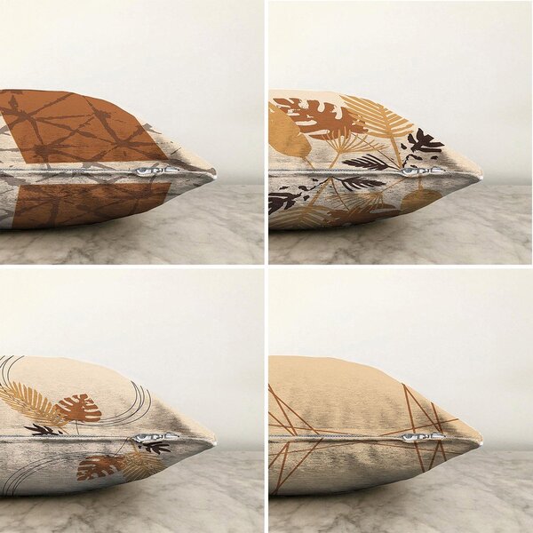 Súprava 4 obliečok na vankúše Minimalist Cushion Covers Neutral, 55 x 55 cm