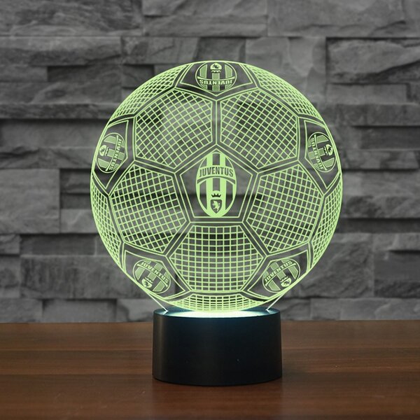 Beling Detská lampa, Lopta s logom Juventus, 7 farebná QS197