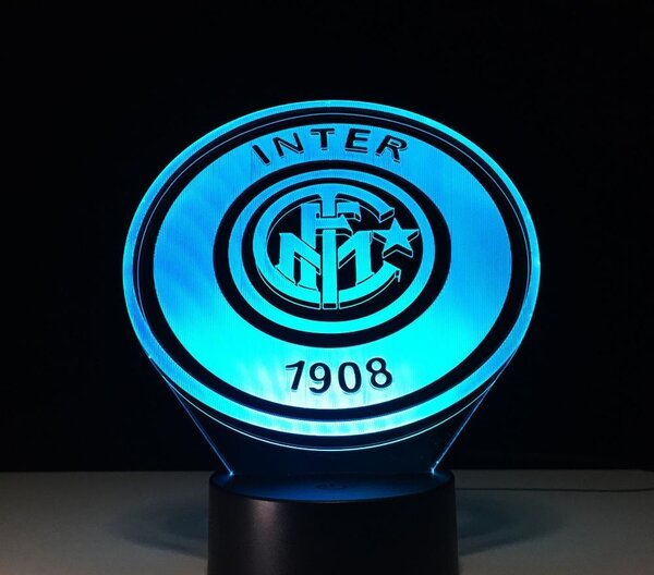Beling 3D lampa, Inter Miláno,futbalový darček,16 farebná S202