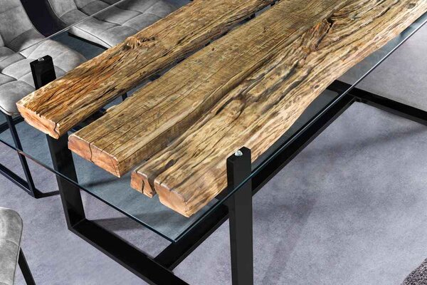 Dizajnový jedálenský stôl Shark II 220 cm teak