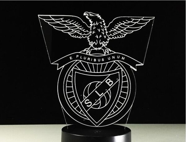 Beling 3D lampa, S.L Benfica,futbalový darček, 16 farebná S462