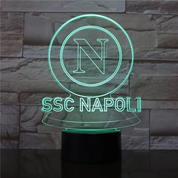 Beling 3D lampa, Neapol,futbalový darček,16 farebná S465