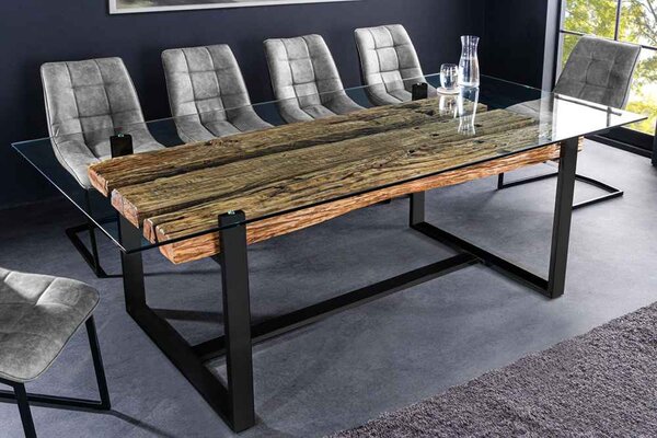 Dizajnový jedálenský stôl Shark II 220 cm teak