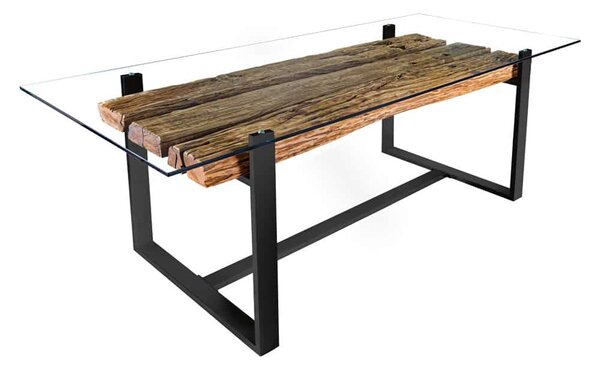 Dizajnový jedálenský stôl Shark II 220 cm teak
