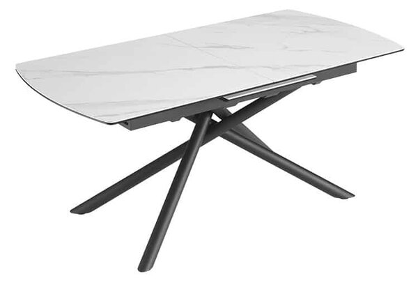 Rozkladací keramický jedálenský stôl Mairead 180-230 cm biely