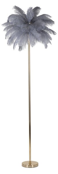 Stojacia lampa v sivo-zlatej farbe (výška 160 cm) Palm – Mauro Ferretti