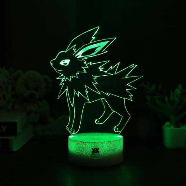 Beling 3D lampa, Jolteon, 7 farebná S479