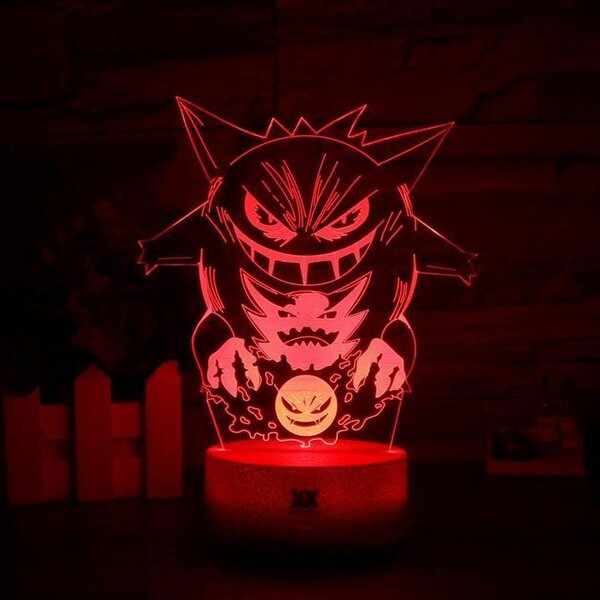 Beling 3D lampa, Gengar , 7 farebná S485