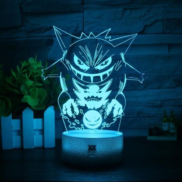 Beling 3D lampa, Gengar , 7 farebná S485