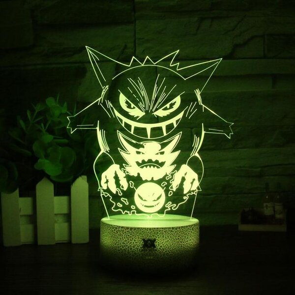 Beling 3D lampa, Gengar , 7 farebná S485