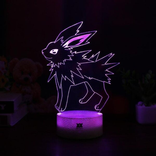 Beling 3D lampa, Jolteon, 7 farebná S479