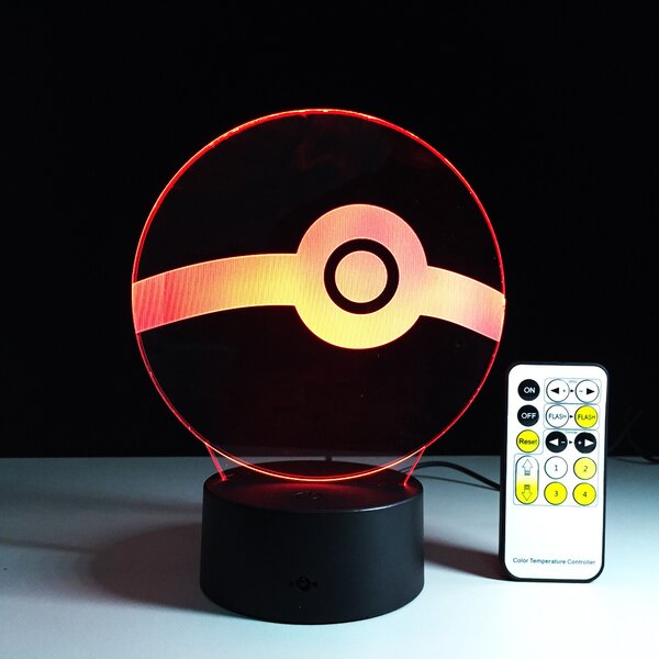 Beling Detská lampa,Pokebal , 7 farebná QS482