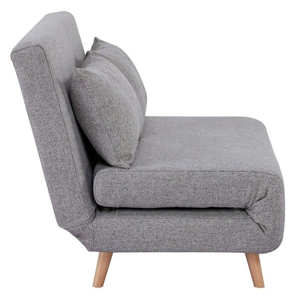 Sivá rozkladacia pohovka 140 cm Marlow – House Nordic