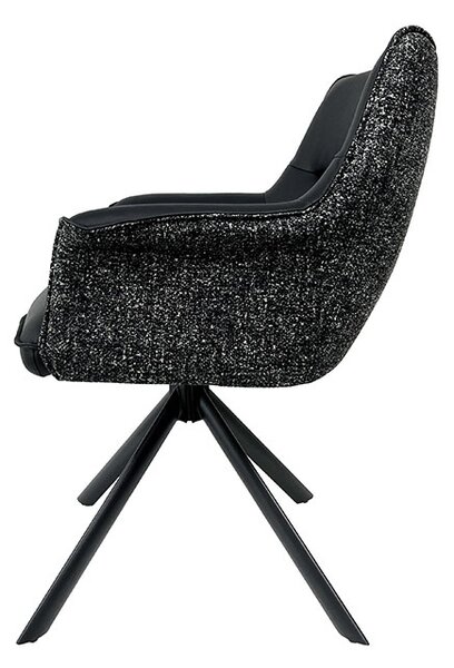 Dizajnová otočná stolička Kahikilani čierna