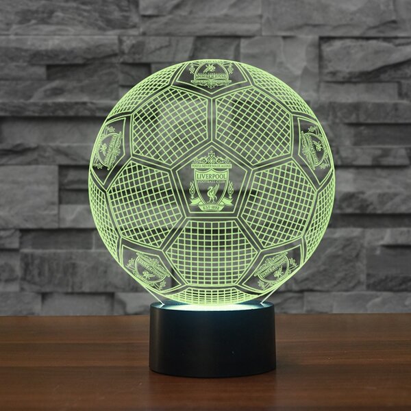 Beling Detská lampa, Lopta s logom Liverpool, 7 farebná QS198