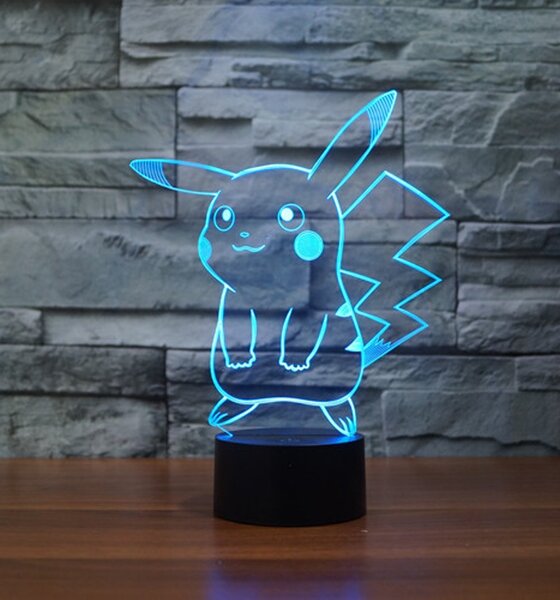 Beling Detská lampa,Pikachu , 7 farebná QS481