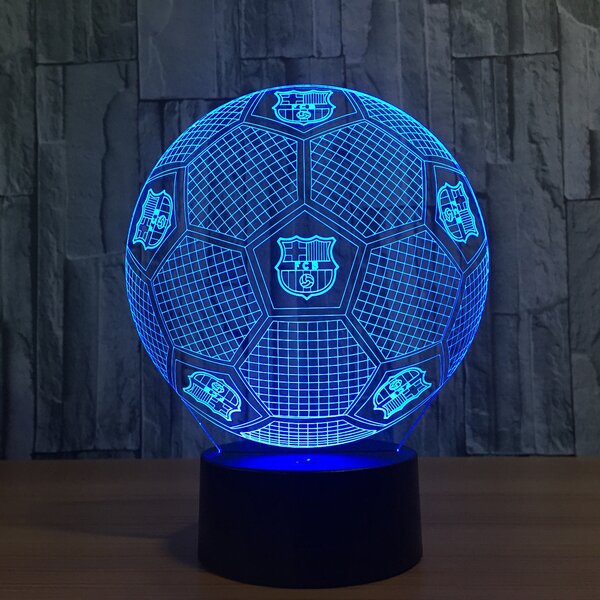 Beling Detská lampa, Lopta s logom FCB Barcelona, 7 farebná QS196