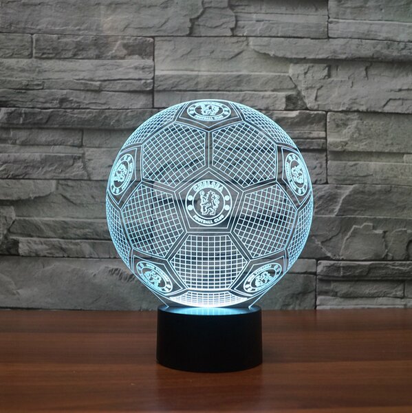 Beling Detská lampa , Lopta s logom Chelsea, 7 farebná QS194