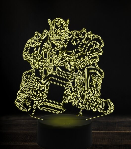 Beling 3D lampa, Durotan 2, 7 Farebná S163842SAD
