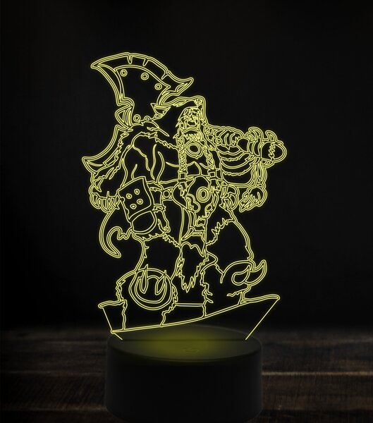 Beling 3D lampa, Durotan, 7 Farebná S163842FV