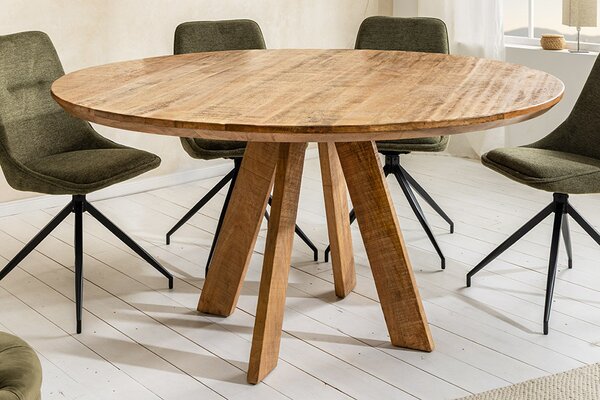 Okrúhly jedálenský stôl Eglantine 120 cm hnedé mango