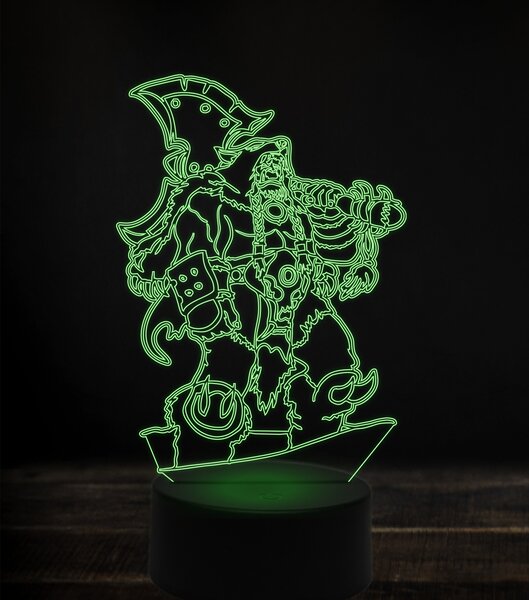 Beling 3D lampa, Durotan, 7 Farebná S163842FV