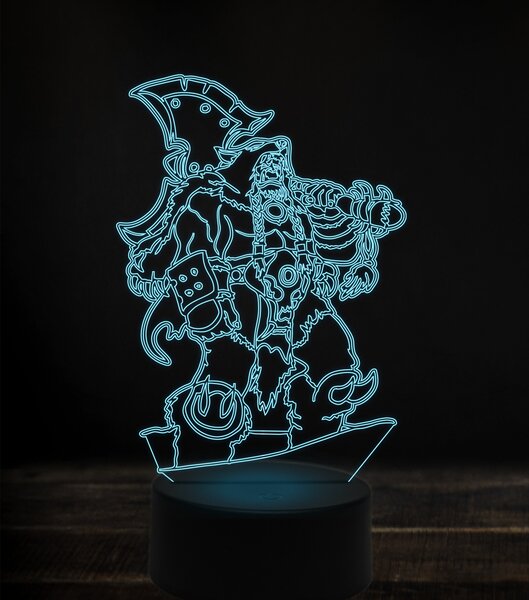 Beling 3D lampa, Durotan, 7 Farebná S163842FV