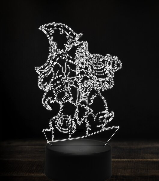 Beling 3D lampa, Durotan, 7 Farebná S163842FV