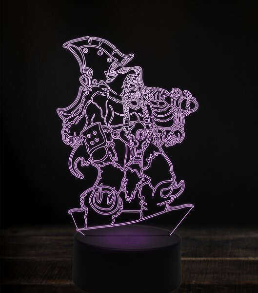 Beling 3D lampa, Durotan, 7 Farebná S163842FV