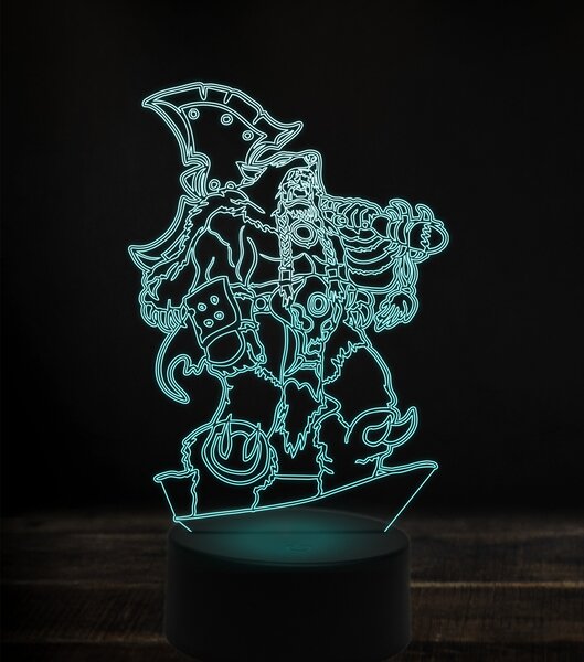 Beling 3D lampa, Durotan, 7 Farebná S163842FV