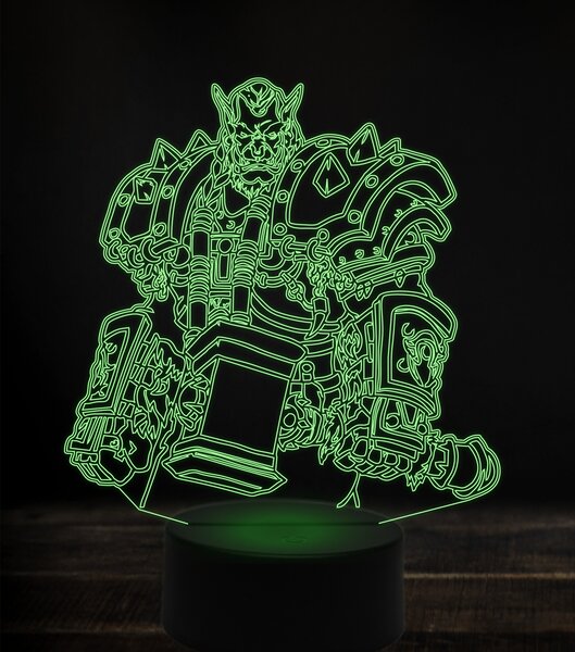 Beling 3D lampa, Durotan 2, 7 Farebná S163842SAD
