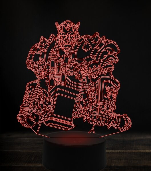 Beling 3D lampa, Durotan 2, 7 Farebná S163842SAD
