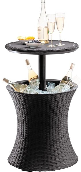 Okrúhly záhradný stolík so zásobníkom na ľad 49.5x49.5 cm Cool – Keter